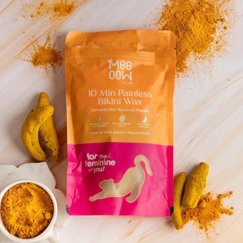 4-in-1 Chocolate , Herbal & Orange Bikini Hair Removal Wax Powder Mask